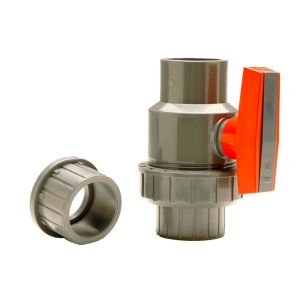 Grey Slip 1/2" Single Union Ball Valve