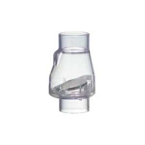 1-1/2" Clear Slip Flapper Check Valve (No Spring)